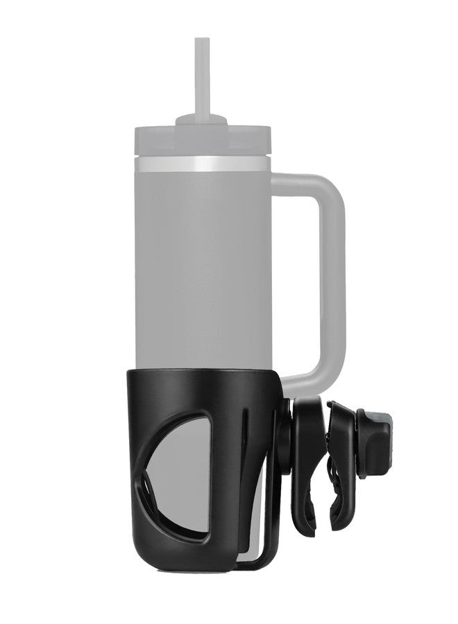Digital Nc New Stroller Cup Holder for Stanley Quencher H2.0 (30 & 40 Oz. Models), Also Compatible with Stanley IceFlow (20 & 30 Oz. Models) - Black - Image 1